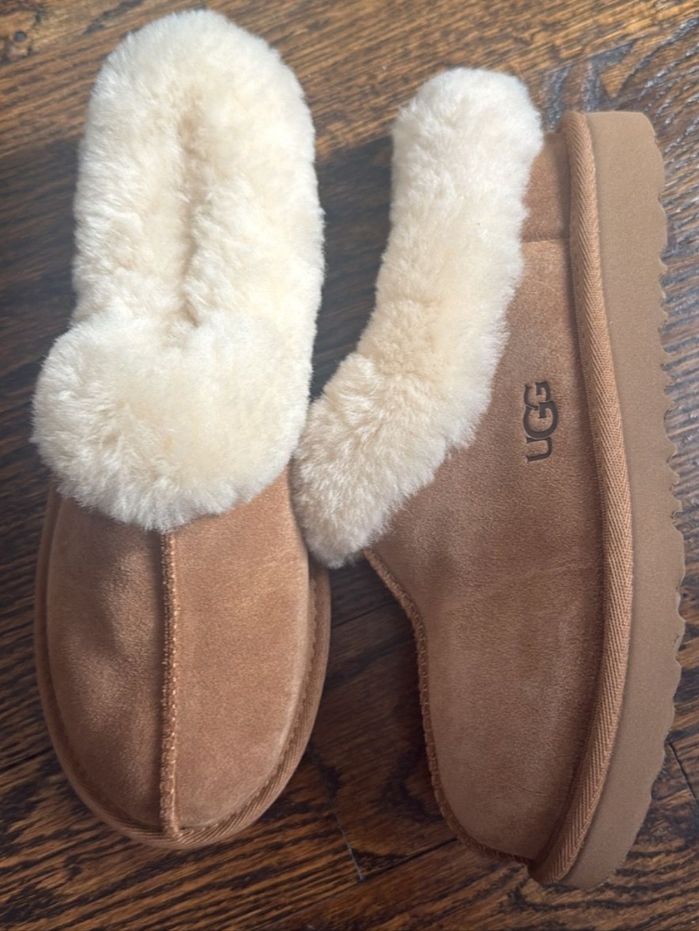 UGG Kids Fur Slippers (new without box)
